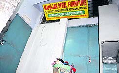The shops were sealed by the Estate Office in Sector 22, Chandigarh, on Tuesday