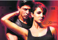 Priyanka Chopra and Shah Rukh Khan