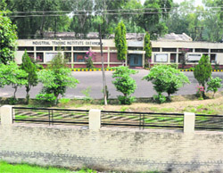 A view of the Industrial Training Institute on the Mansa road where a Multi-Skill Development Centre (MSDC) is to come up. 