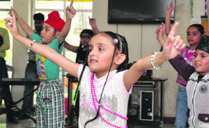 Children attend a summer camp in Ludhiana.