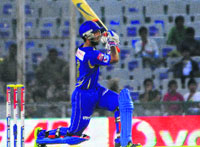 Ajinkya Rahane played the sheet anchor on Thursday.  Tribune photo: S Chandan