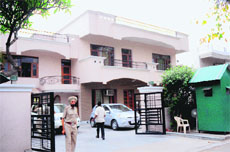Pawan Kumar Bansals residence in Sector 28, Chandigarh. 