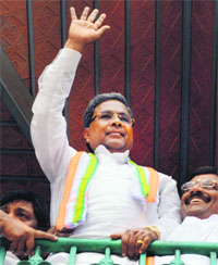 Siddaramaiah in Bangalore on Friday.