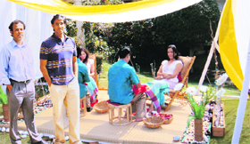 Saurabh Garg and (right) Swadeep Patil at a venue