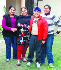 Jyoti Arora of Masterchef fame with her kids in Amritsar. 