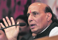 BJP president Rajnath Singh