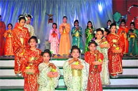 Students of St Judes School present a cultural programme on its 19th Annual Speech and Prize Day in Dehradun