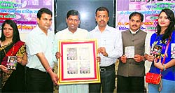A Garhwali video song album Teri Herini Jani Aankhi produced under the banner of Dev Bhoomi Films being released in Dehradun on Sunday
