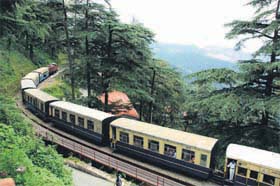 A breath-taking turn: The heritage toy train chugs its way in Shimla