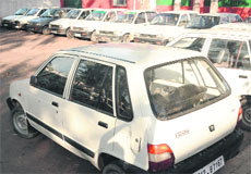 The cars that were recovered from their possession.