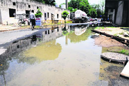 Near the mortuary at the PGI in Chandigarh.