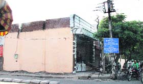 A new illegal bakery shop opens at Adarsh Nagar Chowk in violation of the MC bylaws and court orders in Jalandhar on Tuesday