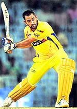 Skipper MS Dhoni scored an unbeaten 58 runs on Tuesday