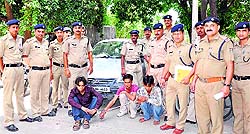 Three vehicle lifters in police custody in Haridwar on Wednesday