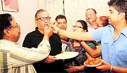 Sachin Gupta's relatives celebrate in Amritsar