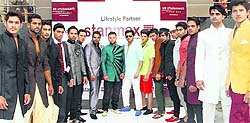 Participants of the Mr Physique section of the Mr Uttarakhand contest in Dehradun on Thursday
