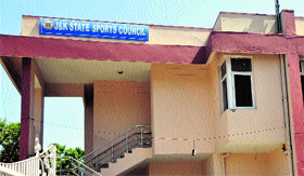 The J&K Sports Council building in MA Staduim, Jammu.