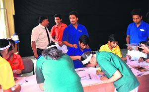 Students of The Indian Cambridge School, Dehradun, participate in a science workshop on Saturday. 