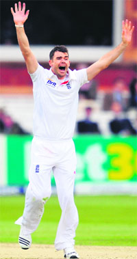 James Anderson took five wickets to bring England back into the game. 