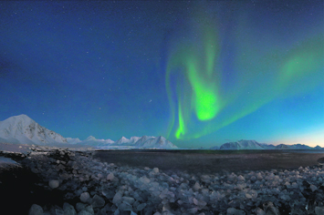 Northern Lights in Lapland, in the Arctic, are a dazzling sight.