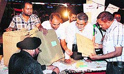 The ballot boxes for the Zila Parishad and Block Samiti elections being kept in the strong room in Jalandhar on Sunday