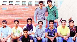 Students from Afghanistan on the LPU campus near Jalandhar on Sunday