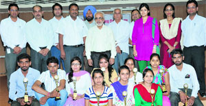The BFCMT students who were honoured on Wednesday.