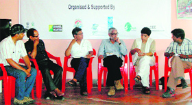 A discussion being held on International Biodiversity Day in Dehradun on Friday.