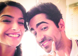Sonam Kapoor & yushmann Khurrana