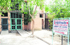 The building in which the Guru Nanak Dev Hospital authorities plan to open a serai for attendants of patients in Amritsar. 
