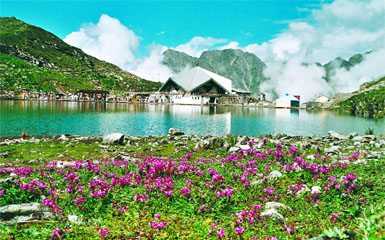 The Hemkund Sahib shrine in Garhwal. 