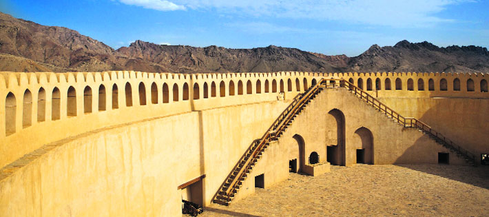 An interior view of the Nizwa fort which is among the oldest in Oman