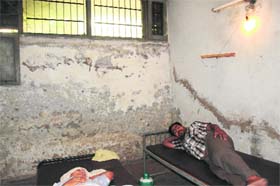 A room of Nehru Serai at the PGI, Chandigarh