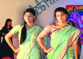 Students walk the ramp during the 125th anniversary celebrations at Oak Grove School, Mussoorie, on Sunday