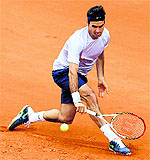 Roger Federer beat Pablo Carreno-Busta and will take on Somdev Devvarman