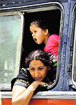 Destiny had it: An imprisoned special trainer teacher along with her child in a pensive mood after she was produced in a court in Bathinda on Monday. The teacher was among those arrested for holding a protest in the city