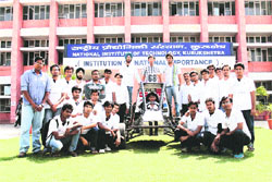 The NITK team that participated in BAJA 2013. 