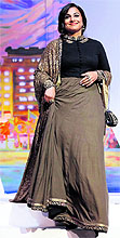 Actress and member of the Feature Film Jury Vidya Balan arrives on stage to attend the closing ceremony of the 66th edition of the Cannes Film Festival
