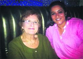 Eighty-year-old Canadian resident Yvonne Hussein Le Fort along with another alumna of Oak Grove School, Ankita