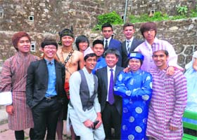 Woodstock School students from the graduating class of 2013 in Mussoorie on Saturday