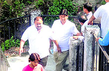 Dharchula Congress legislator Harish Dhami comes out of the Didihat court after getting bail on Saturday