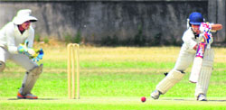 Players in action on the PAU ground in Ludhiana on Saturday. Tribune photo: Himanshu Mahajan