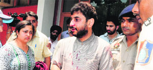 Sehajdhari Sikh Federation chief Paramjit Ranu being taken to a hospital in Chandigarh on Saturday. 