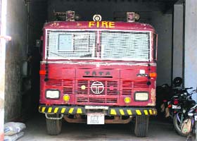 The only fire tender in Fazilka is 26 years old