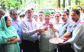 Brij Behari Lal Butail, Speaker of the HP Assembly, inaugurates a medical camp