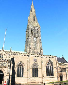 A view of the Leicester Cathedral