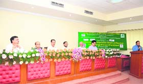 Dignitaries at a function organised by the PHD Chamber of Commerce on World Environment Day in Dehradun