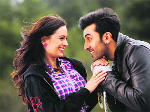 Evelyn Sharma with Ranbir Kapoor