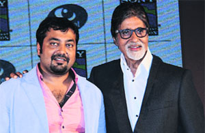 Anurag Kashyap and (R) Amitabh Bachchan