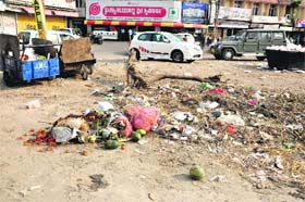 This is how it is near a prominent eatery in Jammu